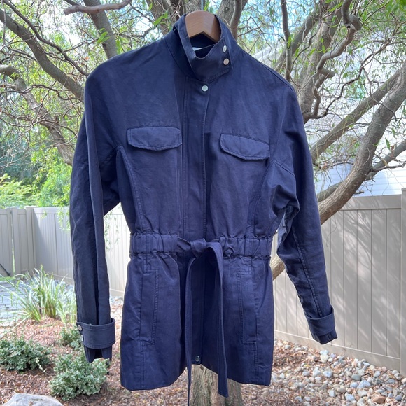 A.L.C Belted Cargo Utility Jacket Navy EUC XS/0 - Picture 3 of 6